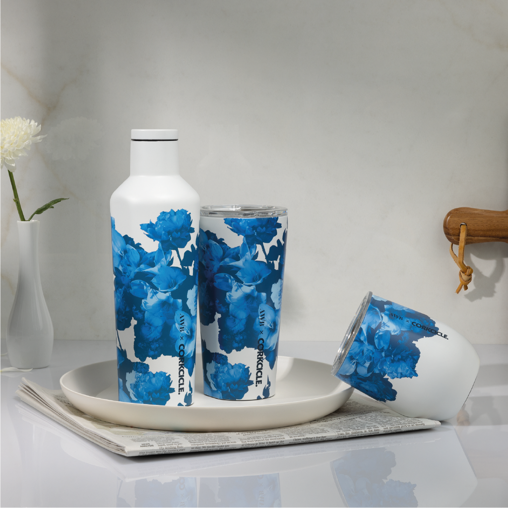 Botella de agua Térmica 475ml Ashley Woodson Bailey Dutch Love Blue