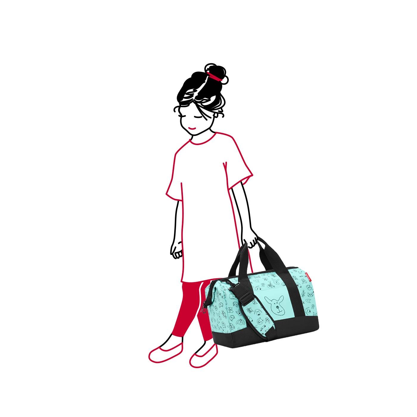 Bolso de viaje allrounder M - cats and dogs mint