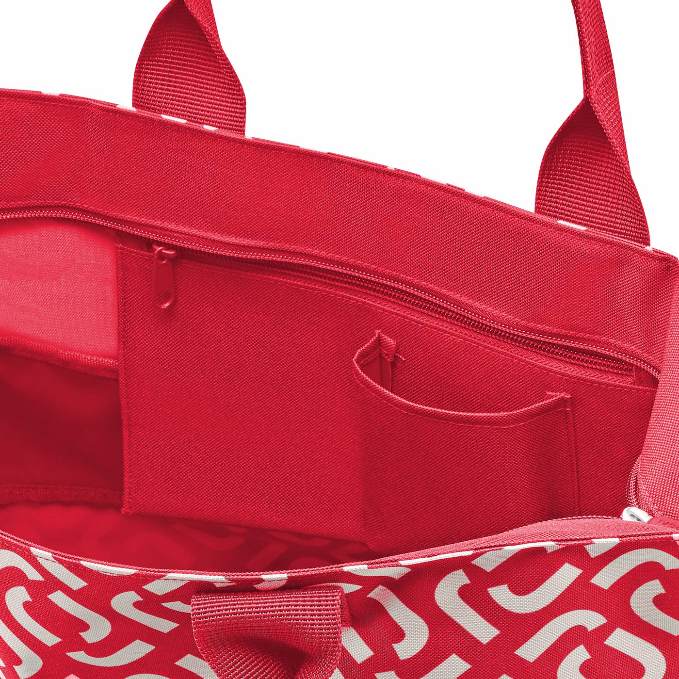 Bolso de compras shopper e1 - signature red