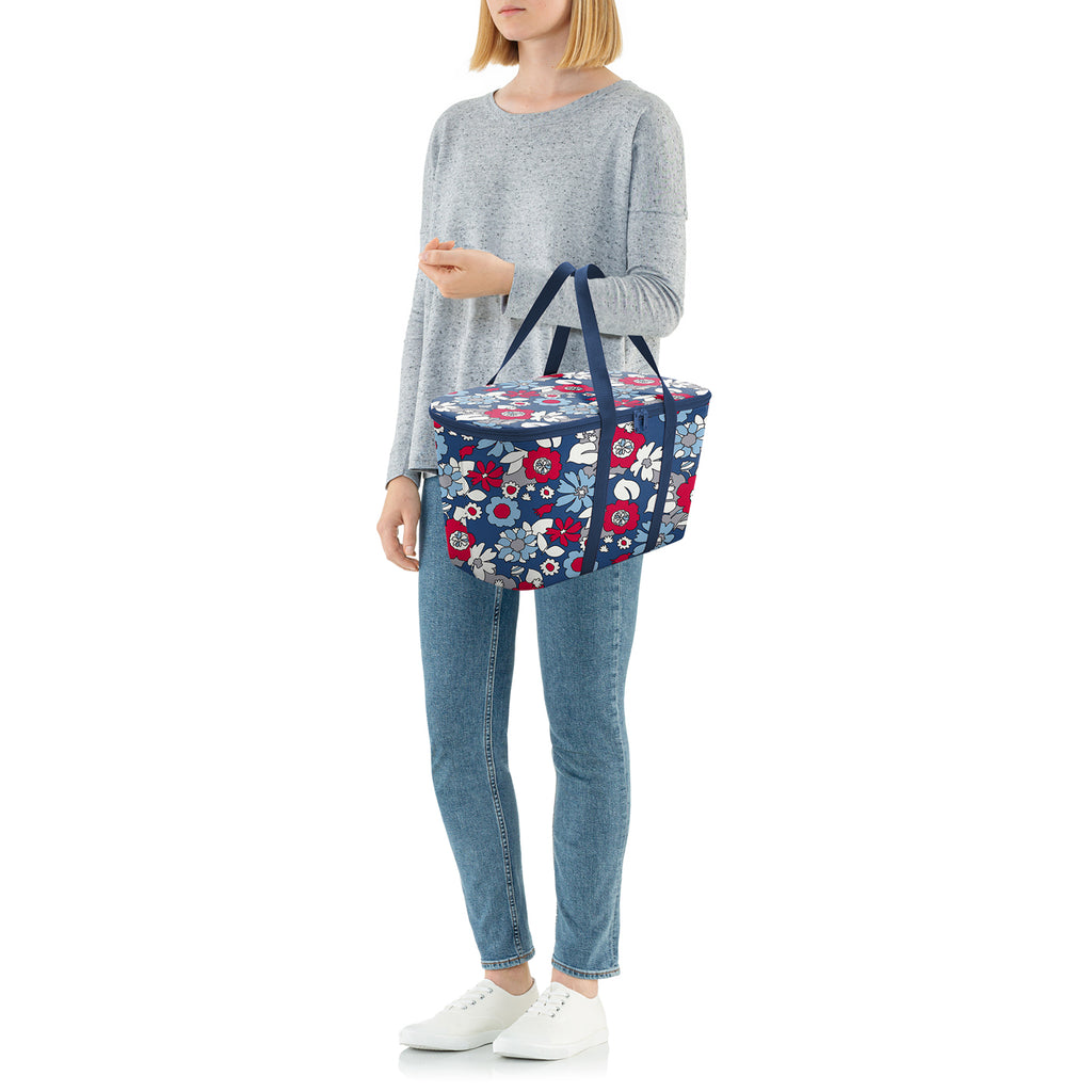 Bolso térmico plegable coolerbag - florist indigo