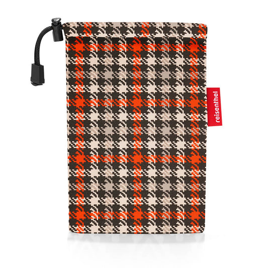 Poncho plegable - glencheck red