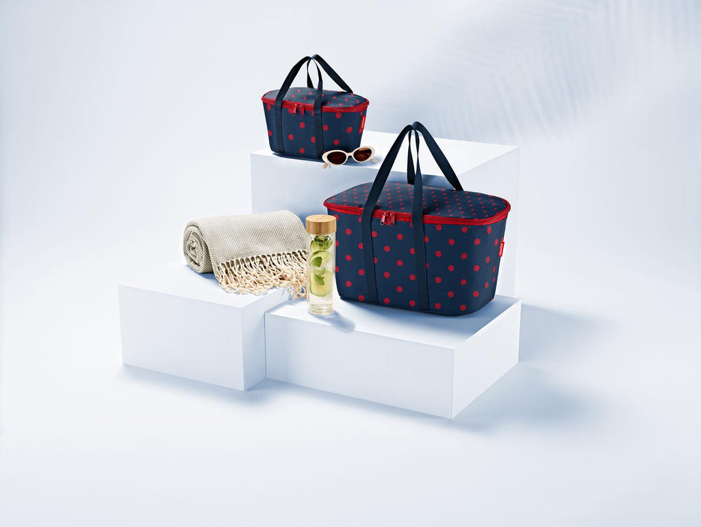 Mini Cooler coolerbag XS - mixed dots red