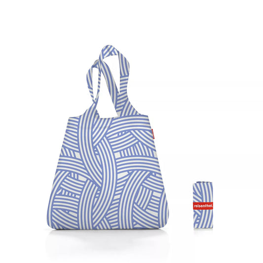 Bolsa de Compras plegable  - zebra light blue