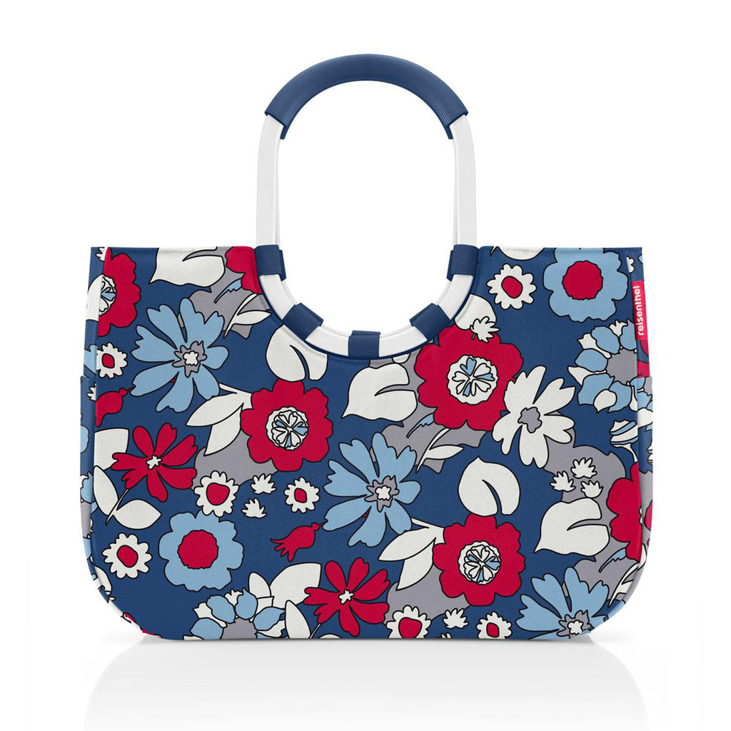 Cartera de mano loopshopper L - florist indigo