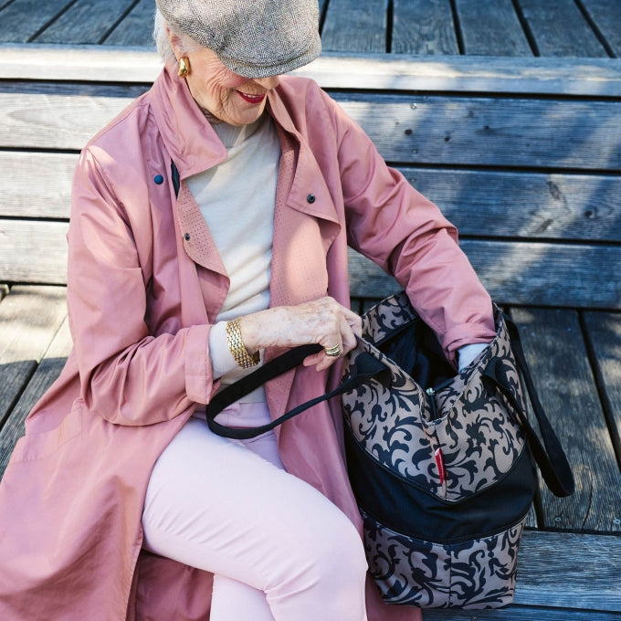 bolso de compras shopper e1 - baroque taupe