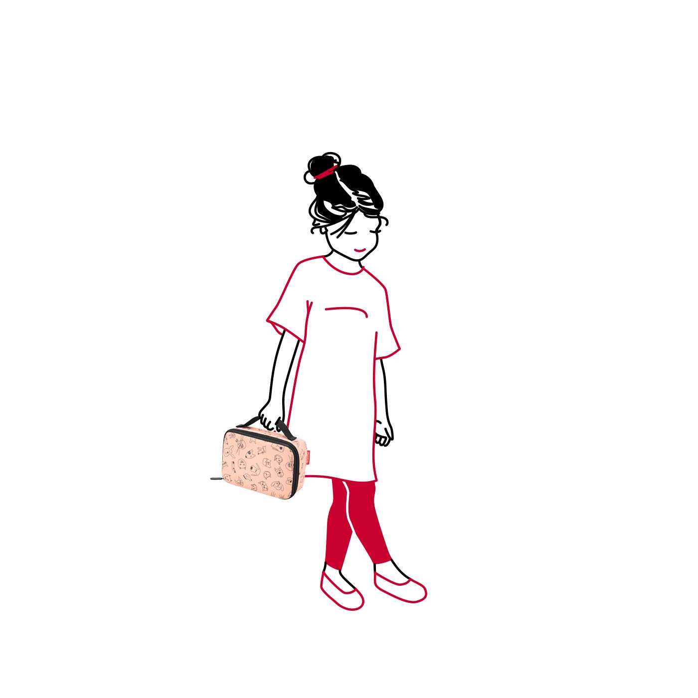 Lonchera thermocase kids cats and dogs rose