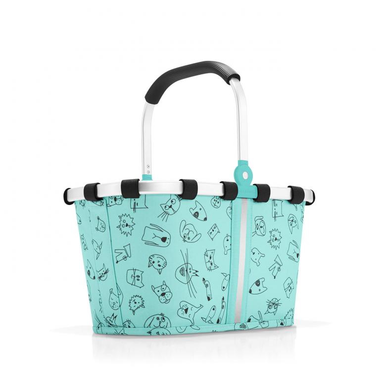 Canasto Compras carrybag XS - kids cats and dogs mint