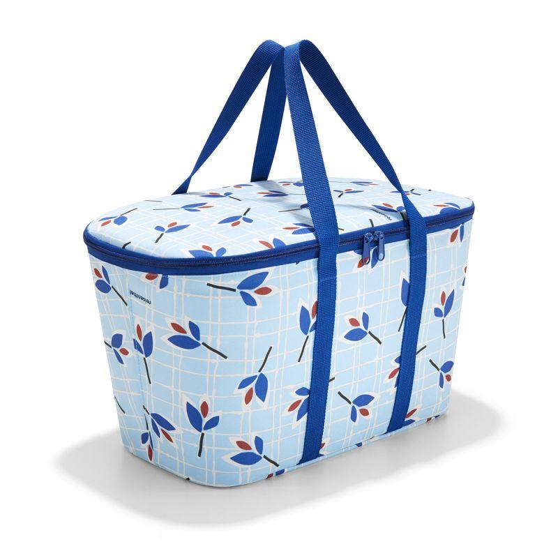 Bolso térmico plegable coolerbag - leaves blue