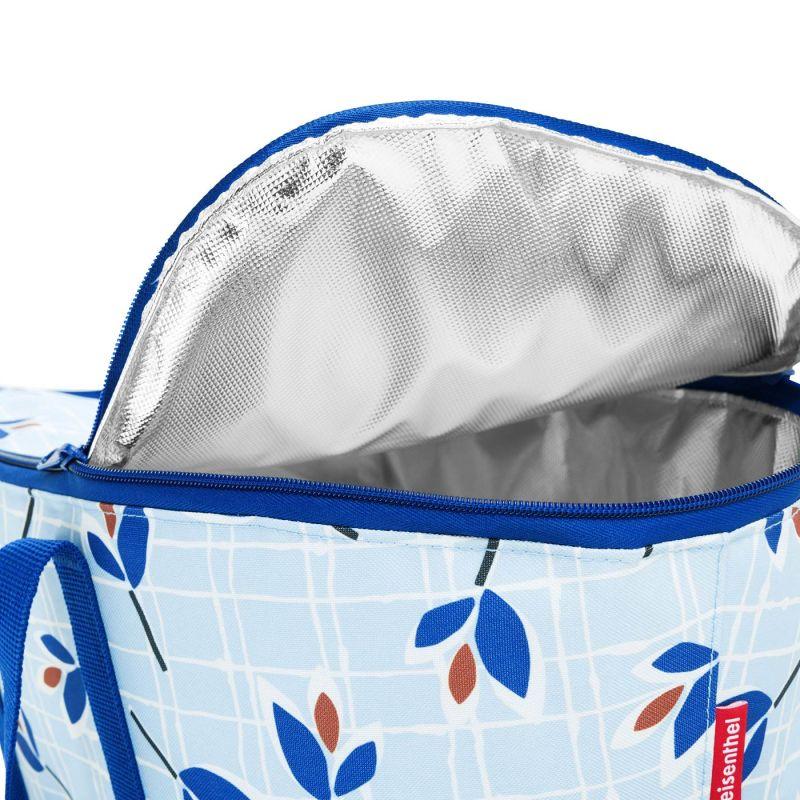 Bolso térmico plegable coolerbag - leaves blue