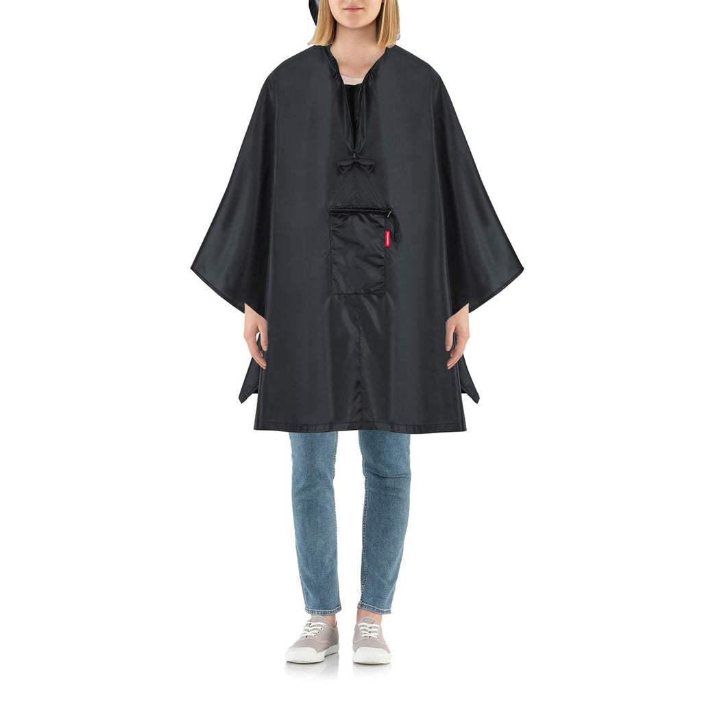 Poncho plegable - black