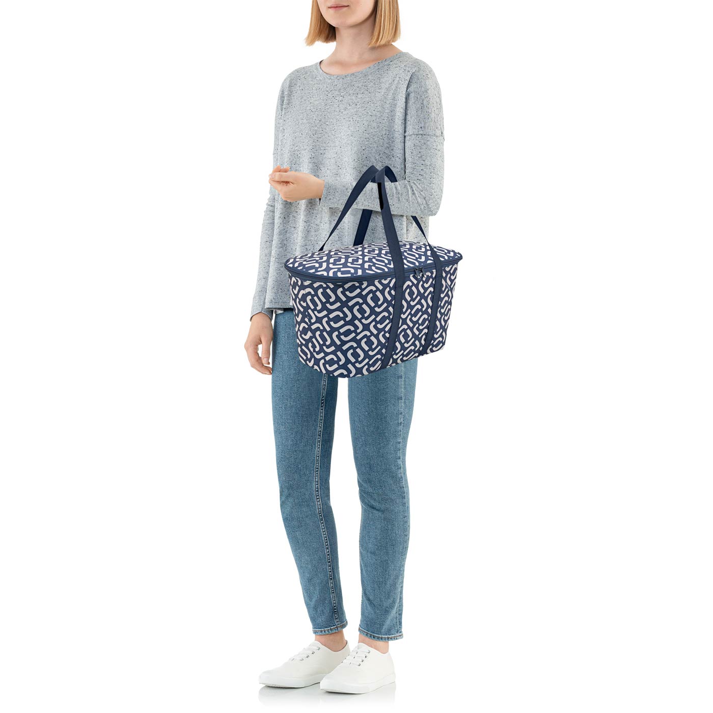 Bolso térmico plegable coolerbag - signature navy