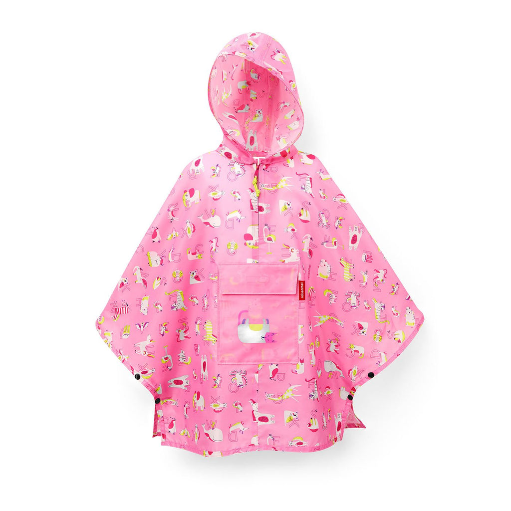 Poncho Infantil plegable - abc friends pink