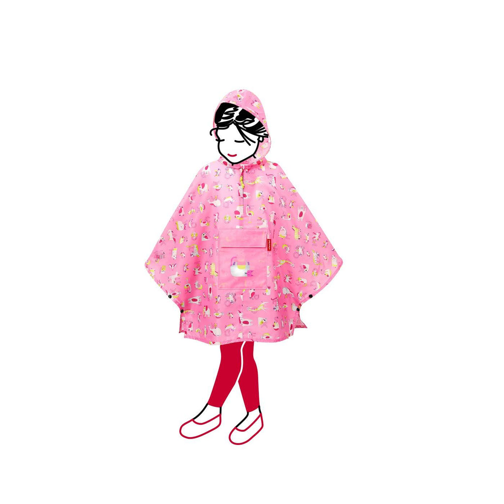 Poncho Infantil plegable - abc friends pink