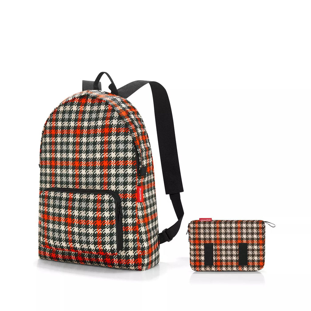 Mochila plegable - glencheck red