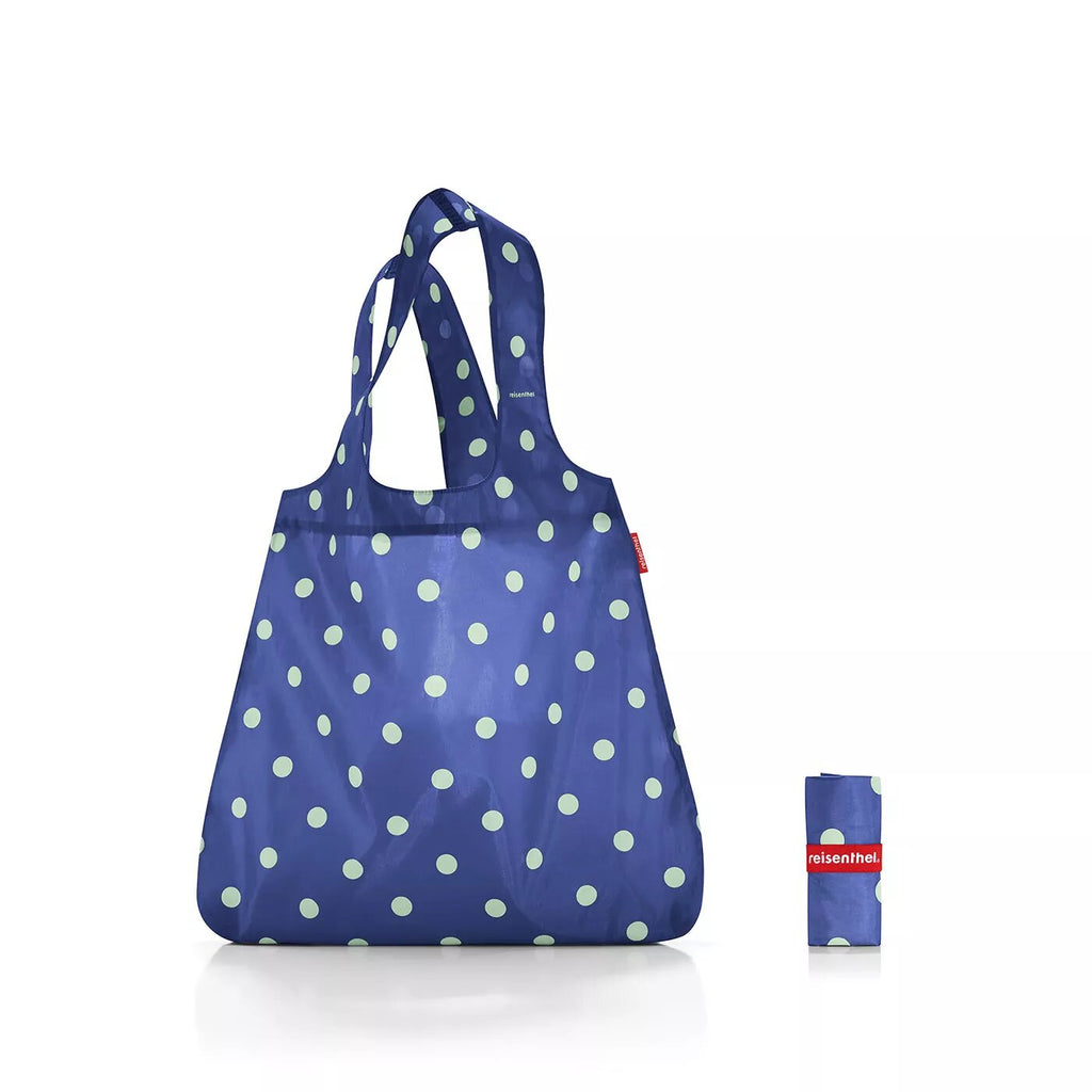 Bolsa de Compras plegable  - dots dark blue