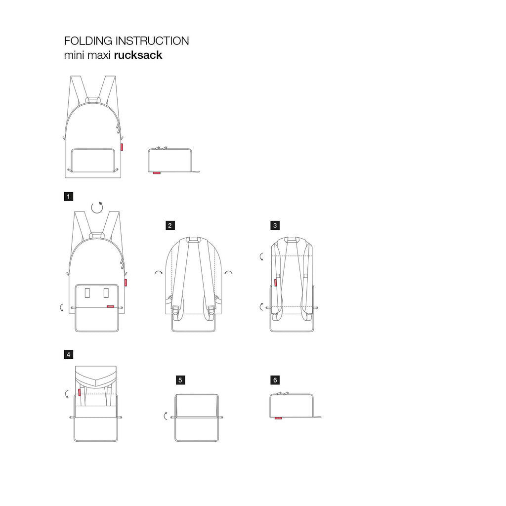 Mochila plegable - glencheck red