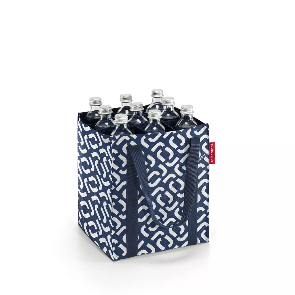 Bolsa porta botellas - signature navy