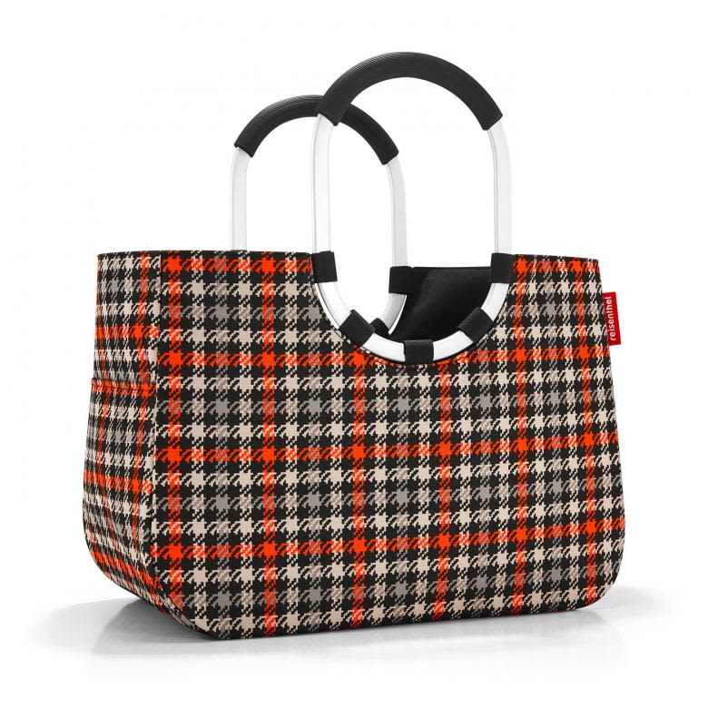 Cartera de mano loopshopper L - glencheck red