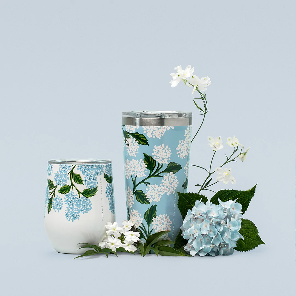 Vaso Térmico 475ml Rifle Paper Gloss Blue Hydrangea