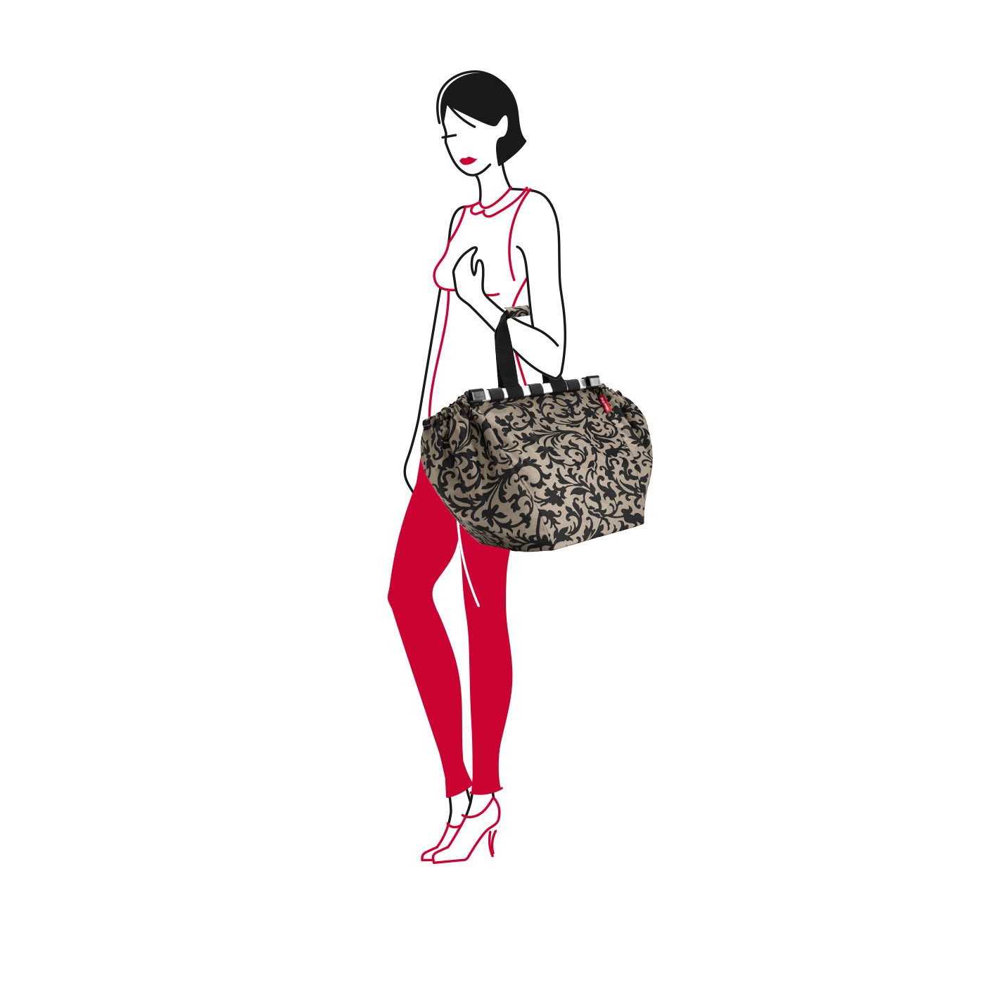 Bolsa de compras supermercado - baroque taupe