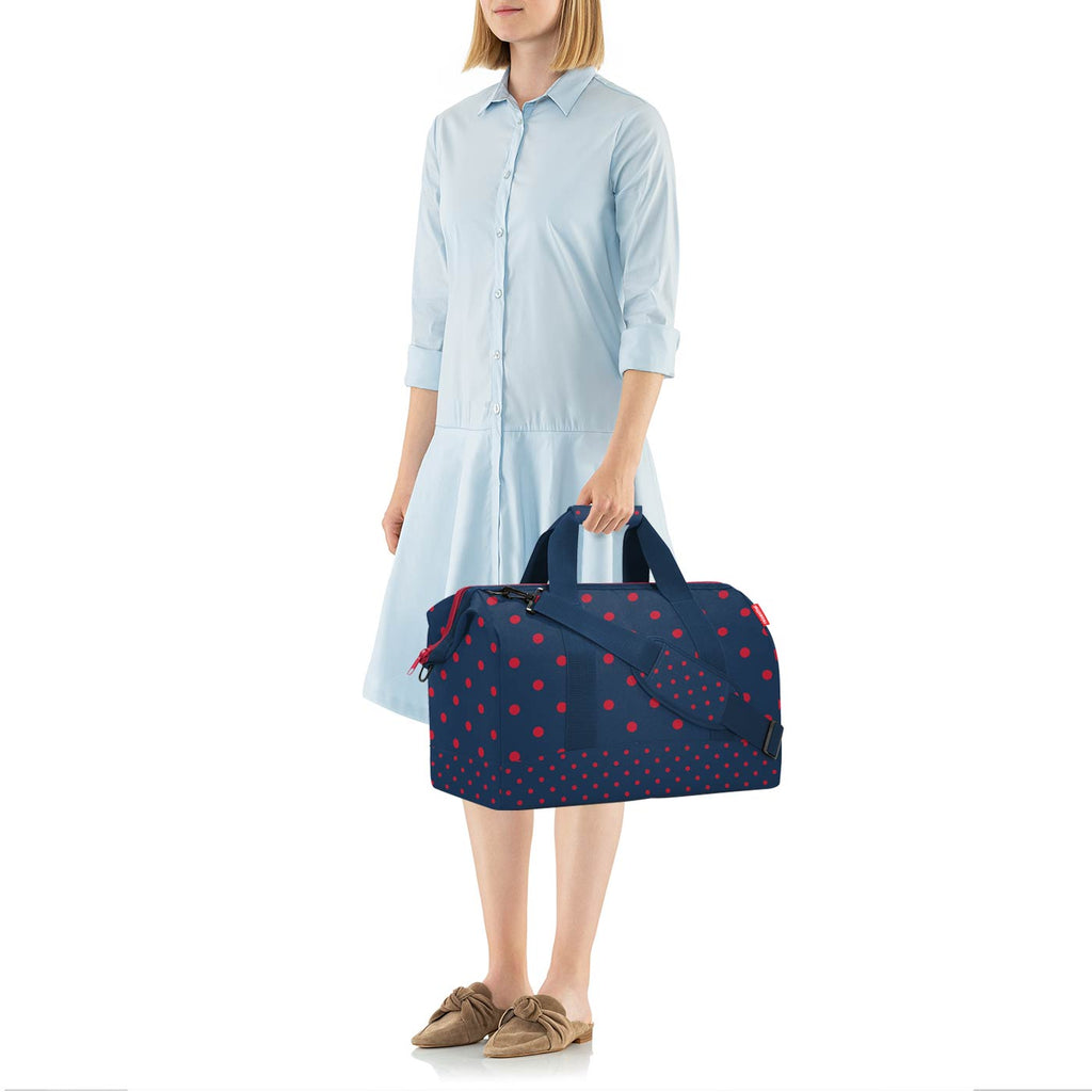 Bolso de viaje allrounder L - mixed dots red