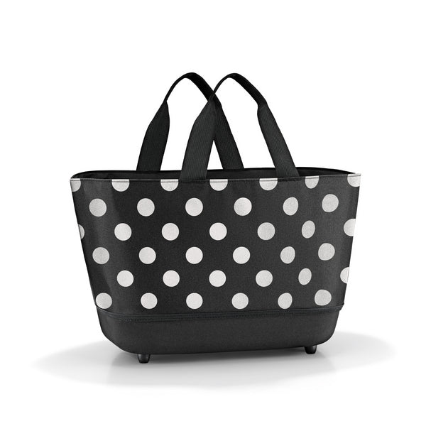 Canasto shoppingbasket - dots white