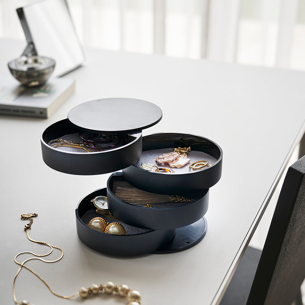 Caja Accesorios 4 Niveles Negro