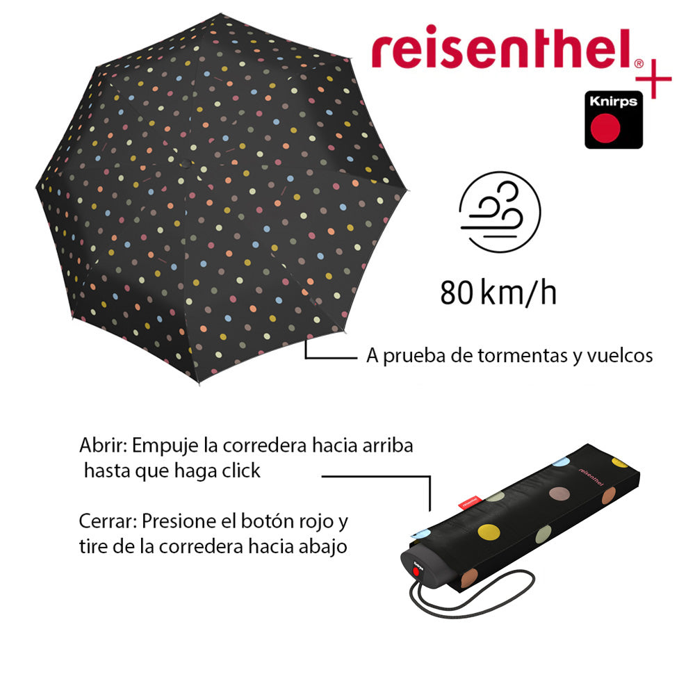 Paraguas Knirps+Reisenthel pocket mini - dots
