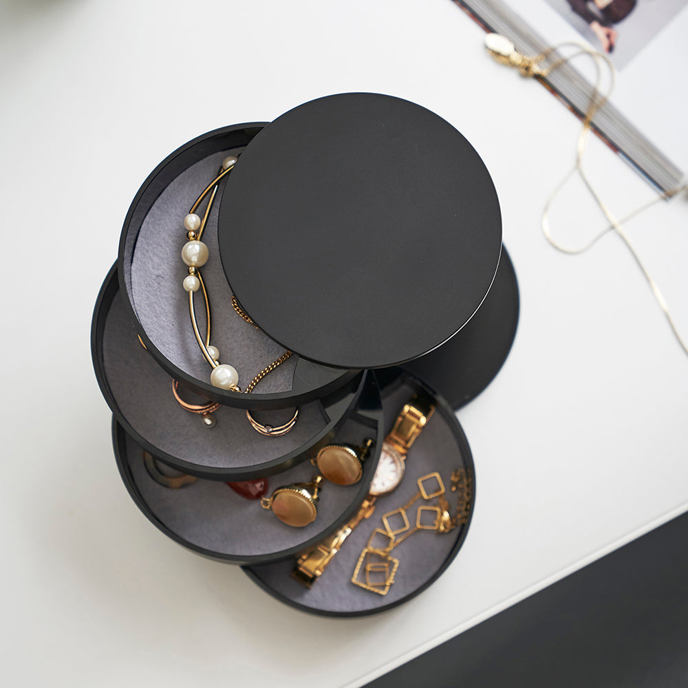 Caja Accesorios 4 Niveles Negro