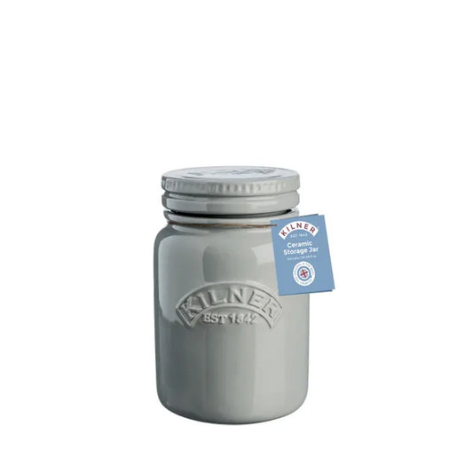 Frasco Push Top Cerámica Gris 0.6 Lt.