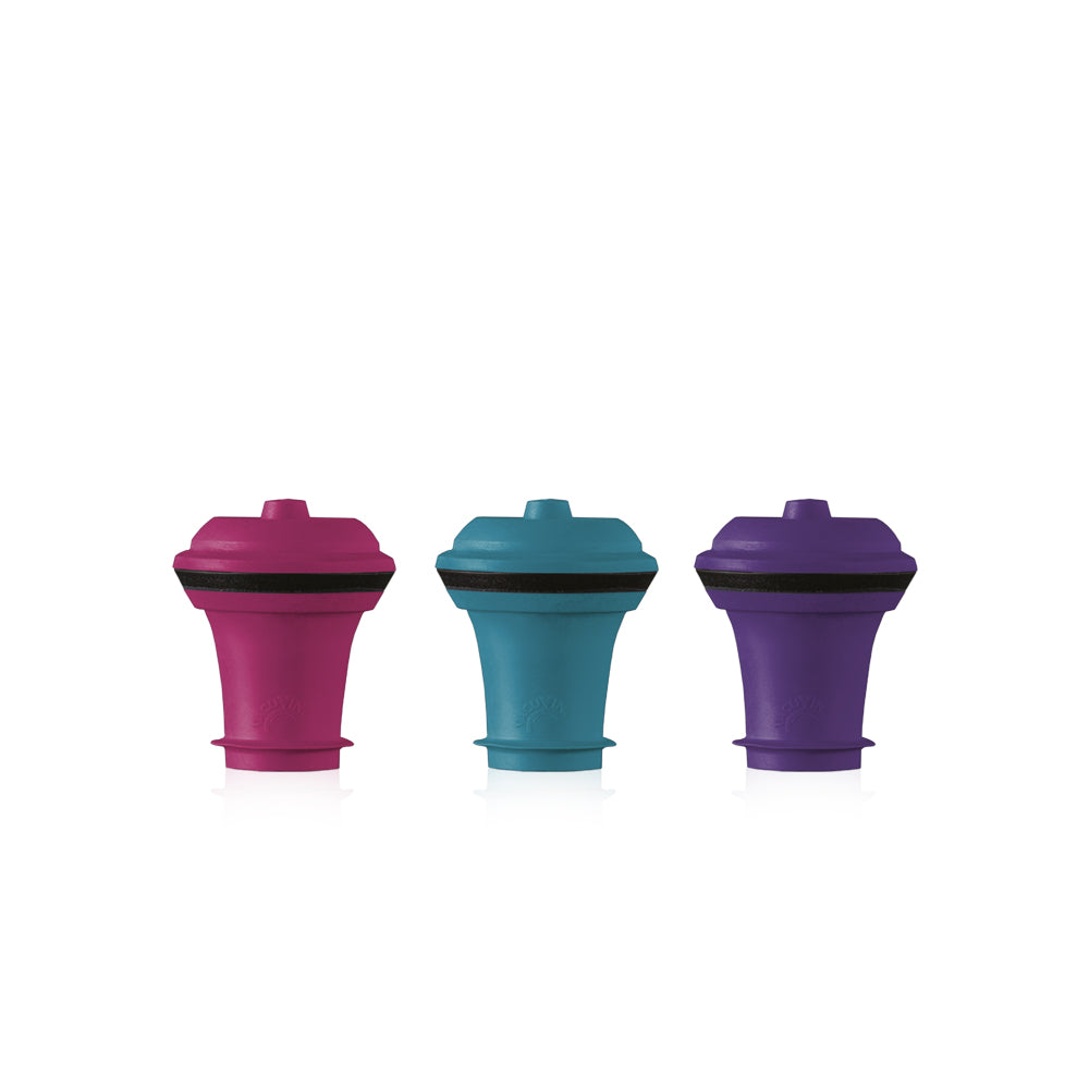 Set 3 Tapones de Vino Colores