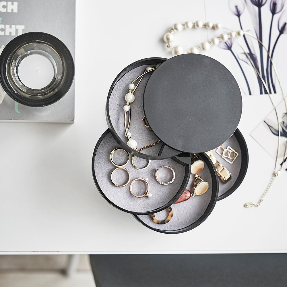 Caja Accesorios 4 Niveles Negro