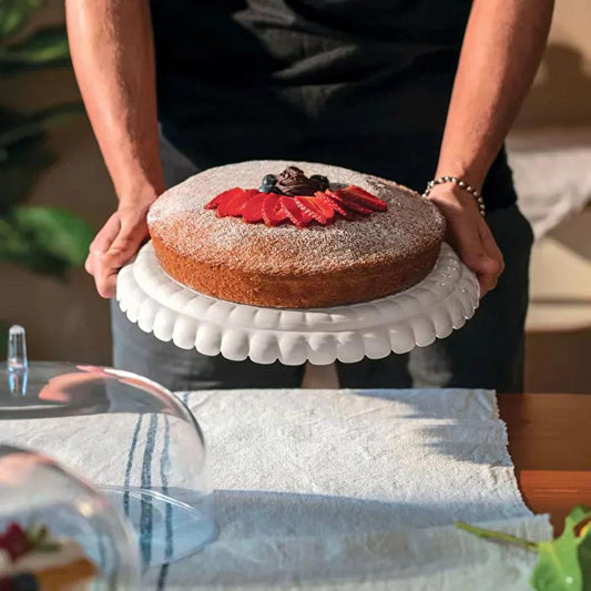 Tortero Tiffany Blanco 30cms