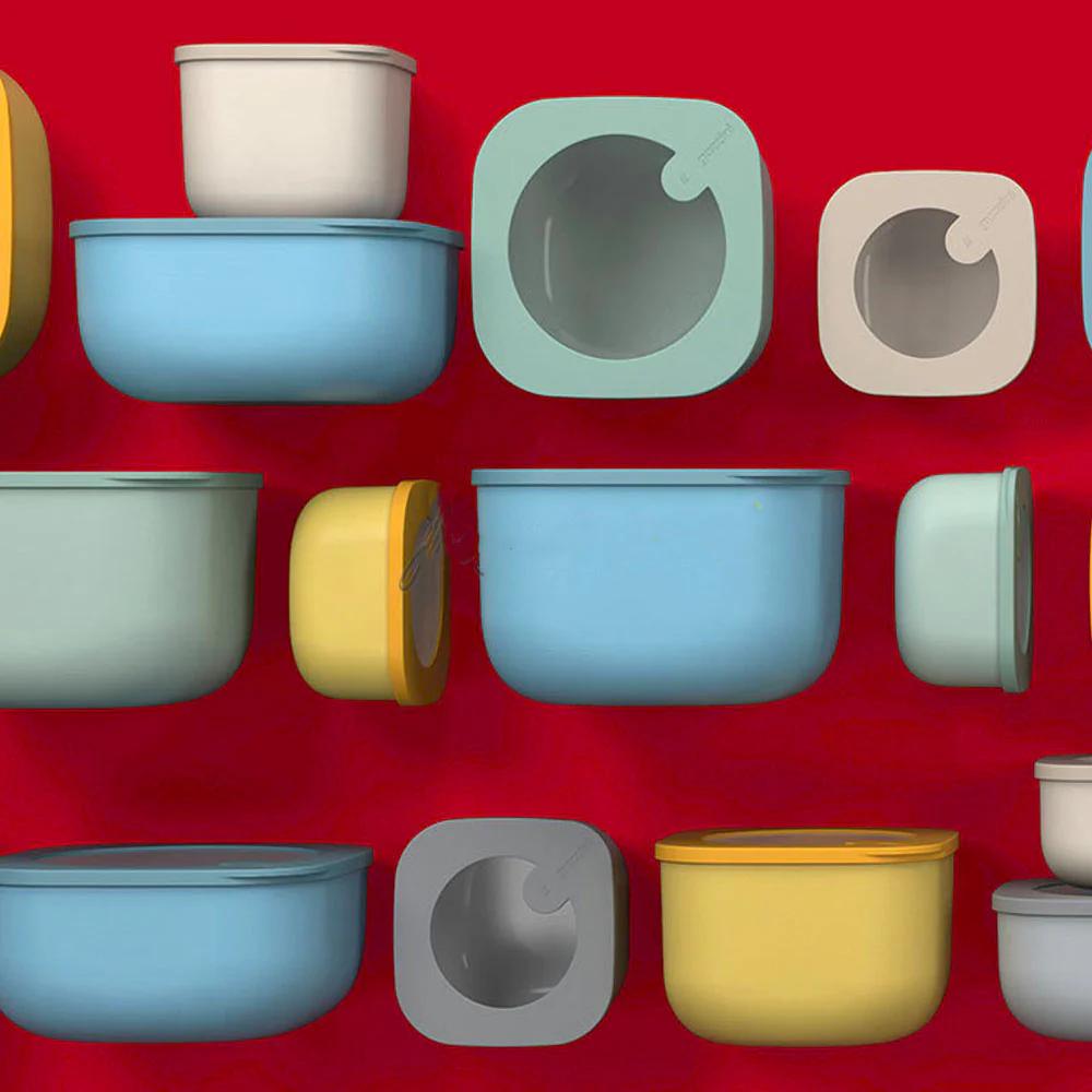 Contenedor Store&More Anti-Derrame Gris 450ml