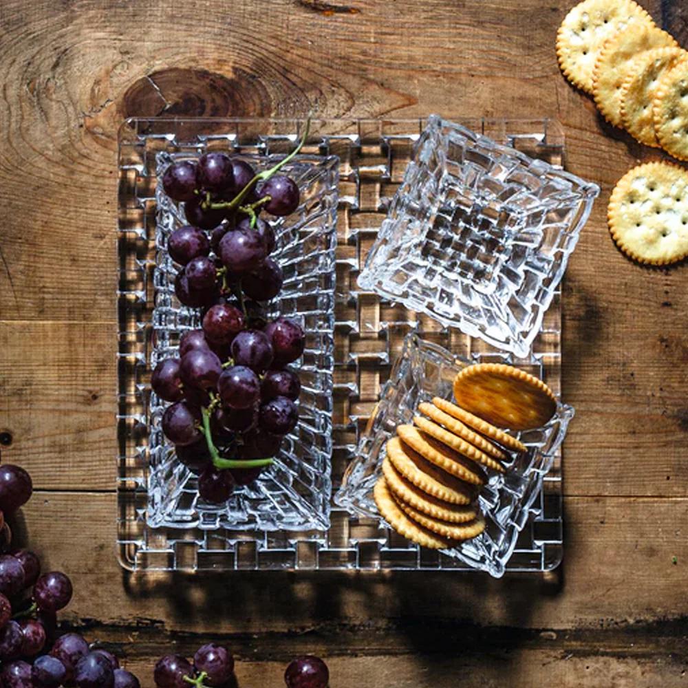 Set 1 plato Bossa Nova + 3 pocillos aperitivo