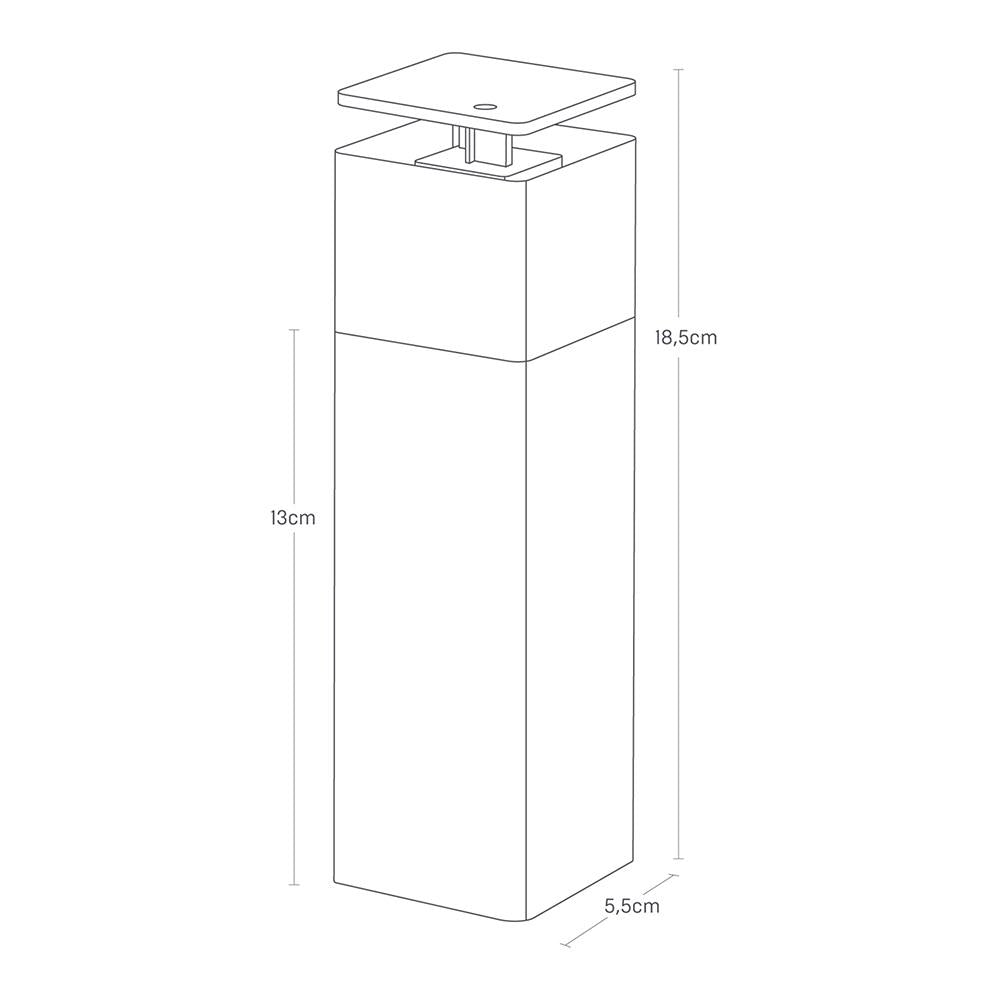 Dispensador Jabón Push Blanco