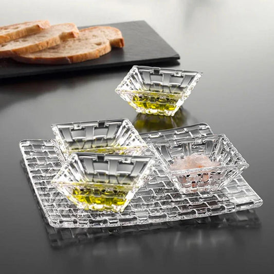 Set 1 plato Bossa Nova 28cms + 4 pocillos 12cms