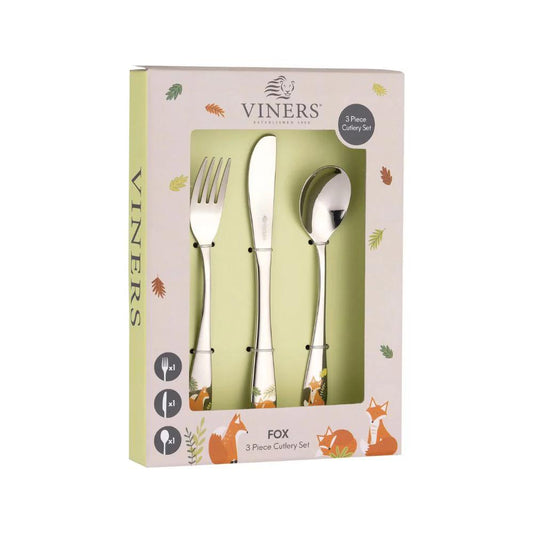 Set Cubiertos Niños Fox 3 Pzas