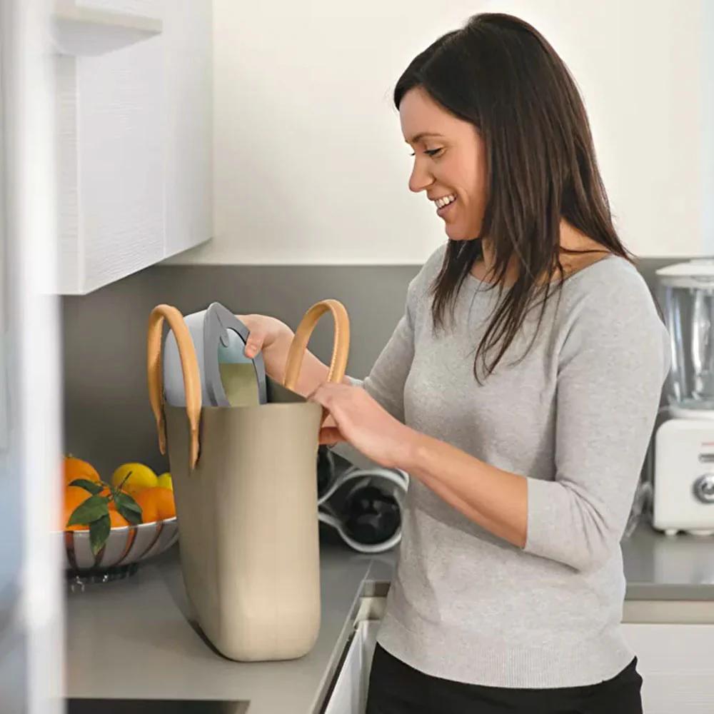 Contenedor Store&More Anti-Derrame Gris 450ml