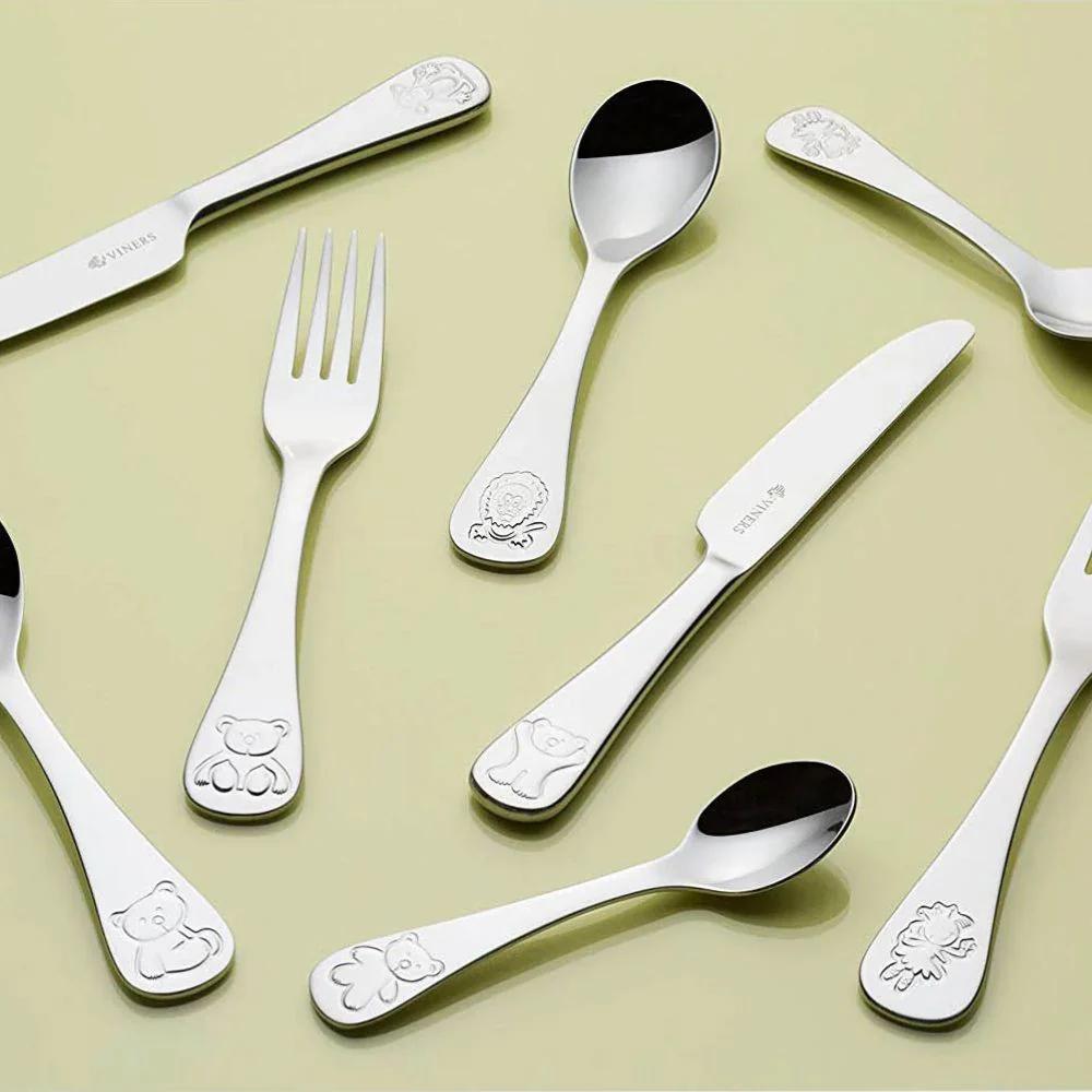 Set Cubiertos Niños Bertie Bear 4 Pzas