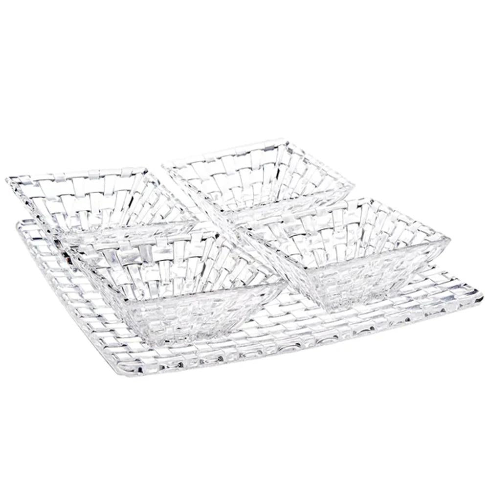 Set 1 plato Bossa Nova 28cms + 4 pocillos 12cms